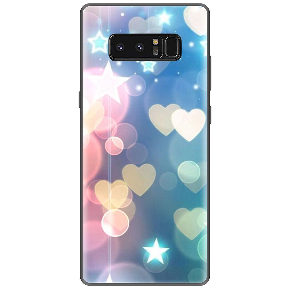 

Чехол для Samsung Galaxy Note 8 черный 6.3 дюйма GalaxyNote8 силиконовый TPU милый полная защита гибкий ультратонкий бампер Note8-Style 18