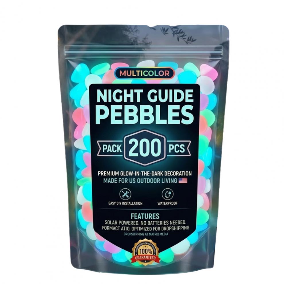 Aquarium Glow Pebbles Resin Glow-in-the-dark Pebbles Garden Stones Decorative Aquarium Rocks Outdoor Landscaping Stepping Stones (Multicolor,XXL)