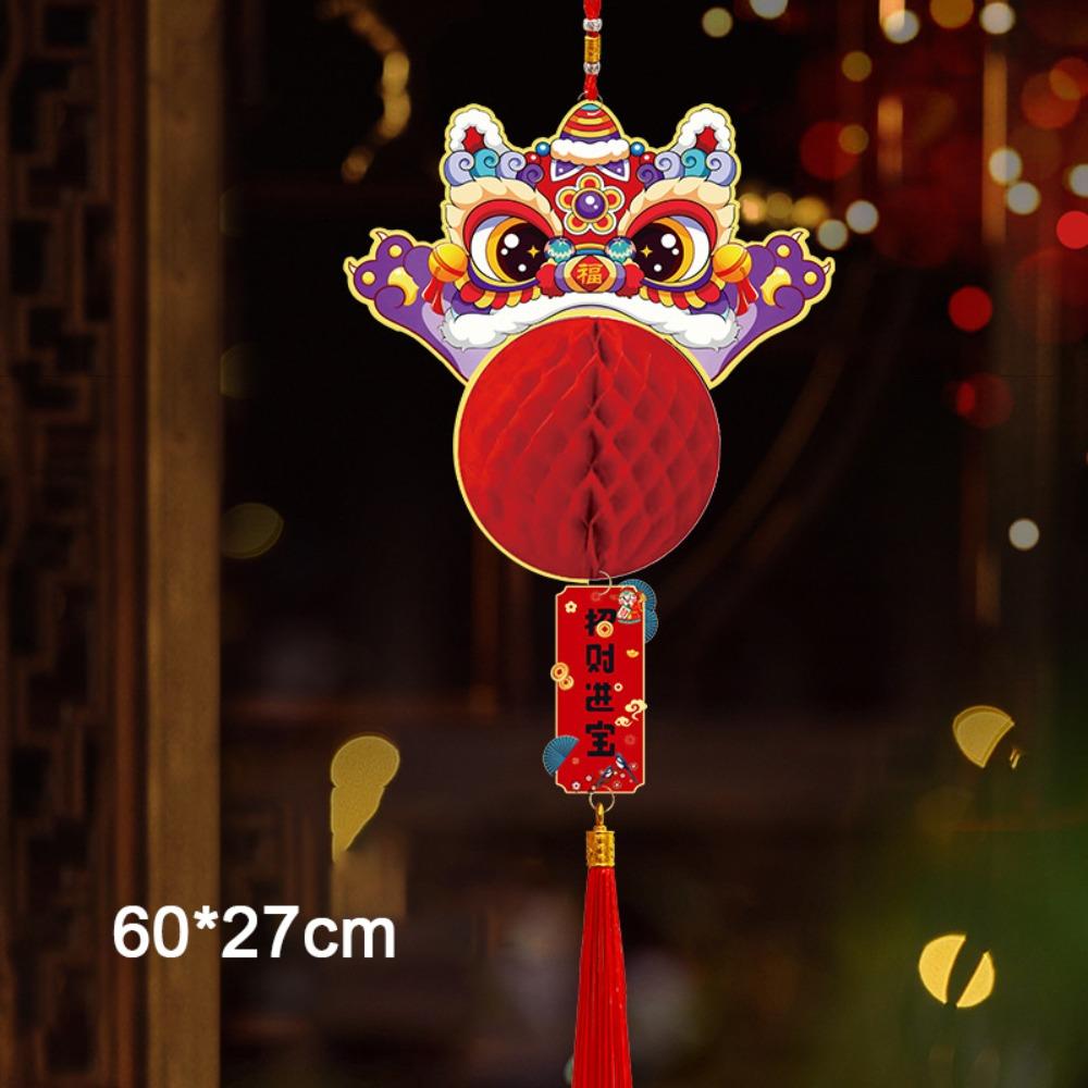 Paper New Year Pendant Red Hanging Lantern Creative Red Lantern  New Year