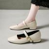 2026 Spring French Retro Soft Leather Commuter Single Shoes Women Low Cut Mary Janes SHOES Ladies Shallow Buckle Dress Shoes