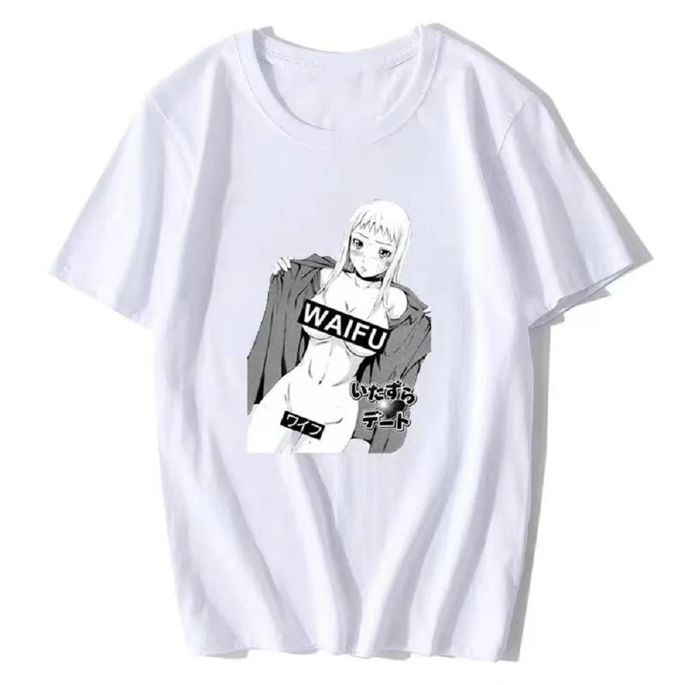 

Японская футболка с принтом PORG, аниме вайфу, материал, мужская, новинка, смешная, манга, этти, хентай, каваий, мода для вибу, летняя, отаку, топы XXXXXL белый