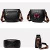 Retro Ethnic Style Crossbody Bag with Lotus Pattern for Ladies