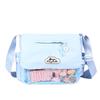 Cute college style girl tote messenger bag Japanese ins simple large capacity shoulder bag transparent female pain bag