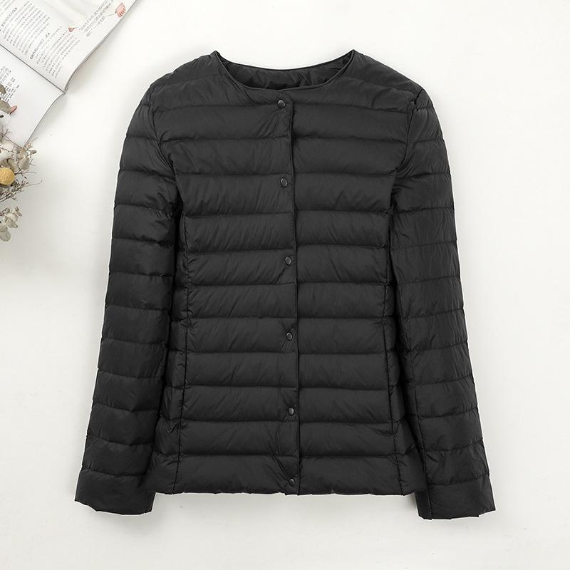 Down Jacket Women's Short Autumn and Winter Light Liner Light Thin Fashion Warm White Duck Down Jacket