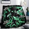 1PC Black Clover Patterned Flannel Blanket Suitable For All Seasons For Home Decor Warmth And Comfort Gifts Holiday Present