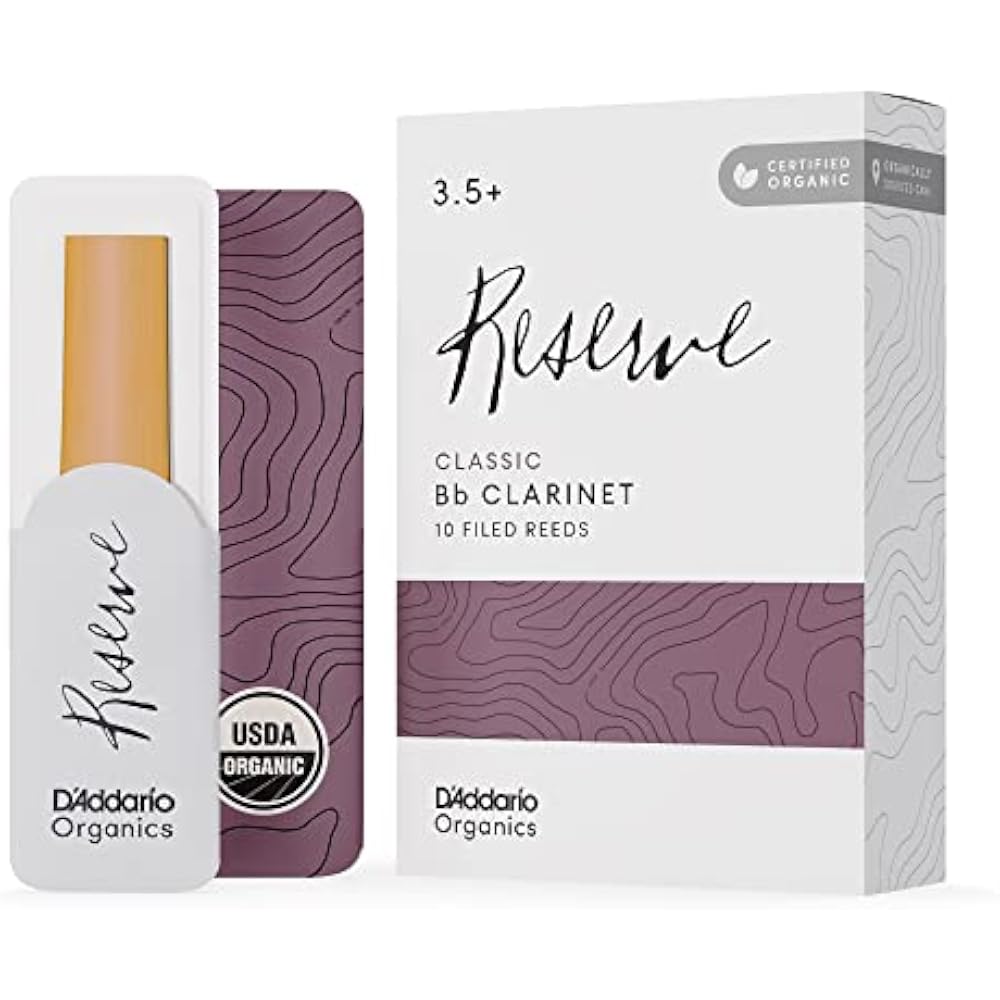 D Addario WoodWinds Daddario Трость для кларнета in Bli USDA Organic Certified RESERVE EVOLUTION ODCE10...