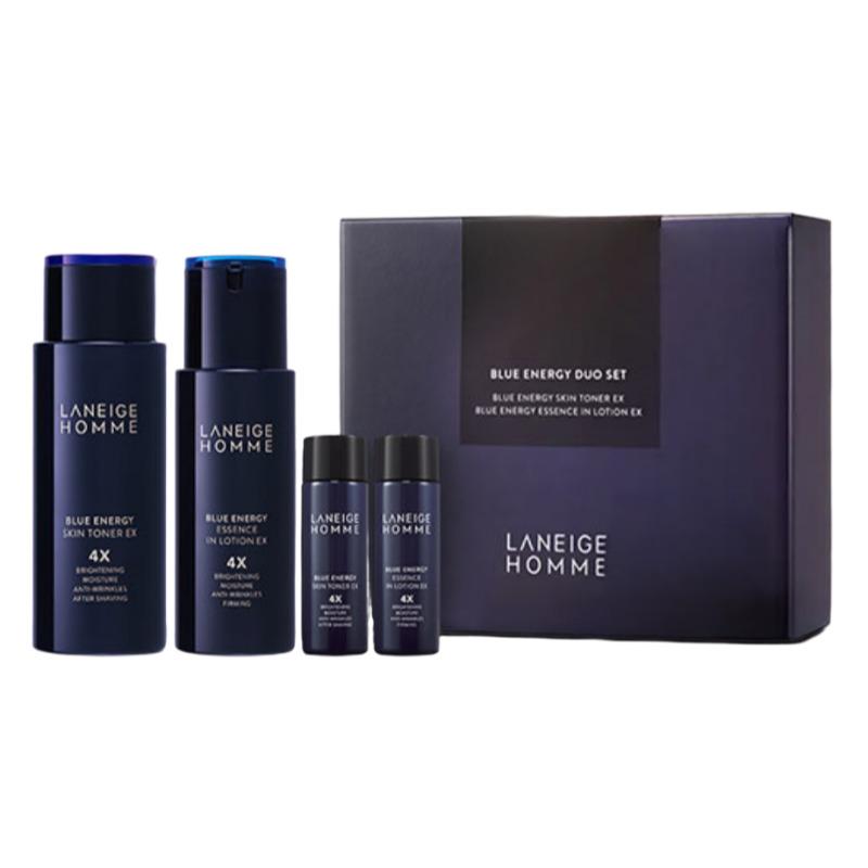 LANEIGE Homme Blue Energy EX 2-Piece Set (Toner 180ml + Lotion 125ml)