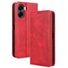 Flip-Hüllen für OPPO A6X Lederhülle [Flip Vintage Leder] Stoßfest Langlebig Retro Handyhülle