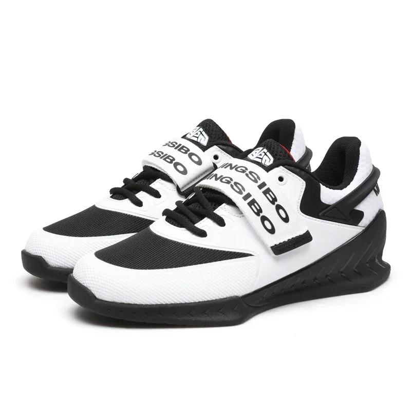 Calzado Antideslizante para Sentadillas Entrenamiento Integral Suela de Goma Boxeo Deportes Profesionales Zapatos para Levantamiento de Pesas Absorción de Impactos