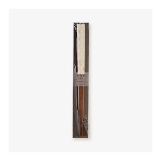 Afternoon Tea LIVING Wakasa-nuri Antibacterial Meguri Chopsticks, White, 23cm, Dishwasher Safe