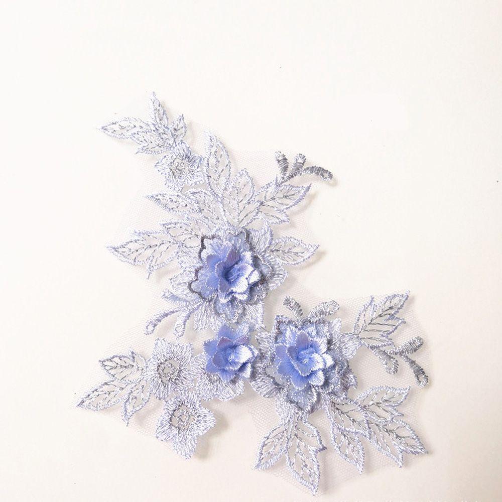 Dress Tulle DIY Blossom Bridal Applique 3D Trims Lace Flower Motif Embroidery