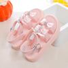 Girls Sandals with Sweet Bows Soft Sole Kids Beach Shoes Versatile 2025 Summer New Children Princess Shoes Casual Non-slip Cute