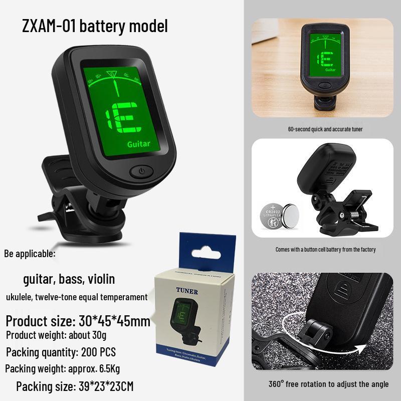 Aroma Annoma AT-01A Universal Guitar, Ukulele, and Violin Tuner