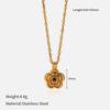 Titanium Steel Women Necklace Fade Resistant Collarbone Chain Minimalist Small Pendant Jewelry Accessory