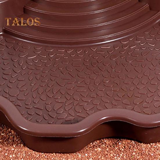 Reptile Bathing Pool Large Tortoise Feeding Dish Water Bowl with Ramp Aquarium Ornament for Lizard Gecko Snake Turtle Bearded Dragon