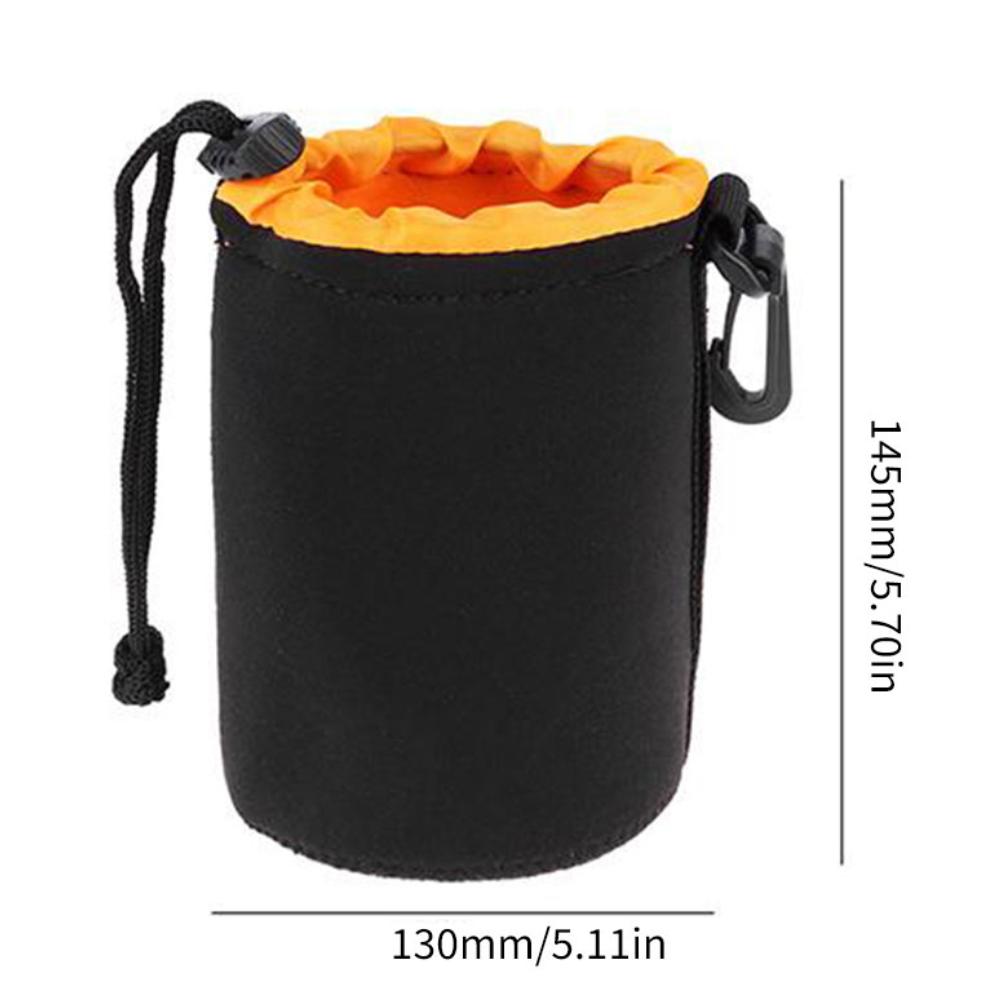 Kameraobjektiv-Tasche Wasserdichtes Videoobjektiv Weiches Zugband Schutzhülle Für Canon Sony Nikon für Die Meisten Digitalen Spiegelreflexkameras