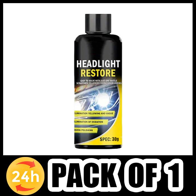 

Car Headlight Oxidation Repair Milk | Brightness Restore | Lamp Shade Defog & Clear Vision 1PCS