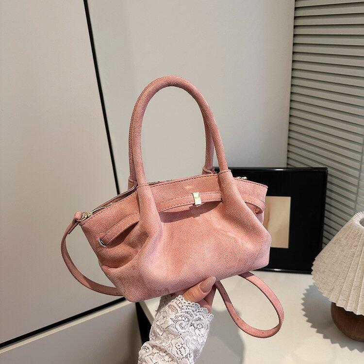 Women's Frosted Velvet Tote: 2025 Crossbody Commuter Handbag