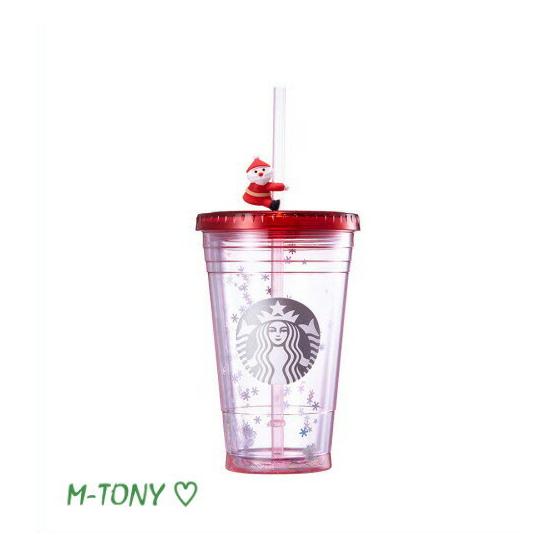 Starbucks Starbucks Holiday Santa Straw Figure Cold Cup Tumbler 473ml  Overseas Limited Item/Not Released in Japan/Starbucks/Tumbler/Starbucks