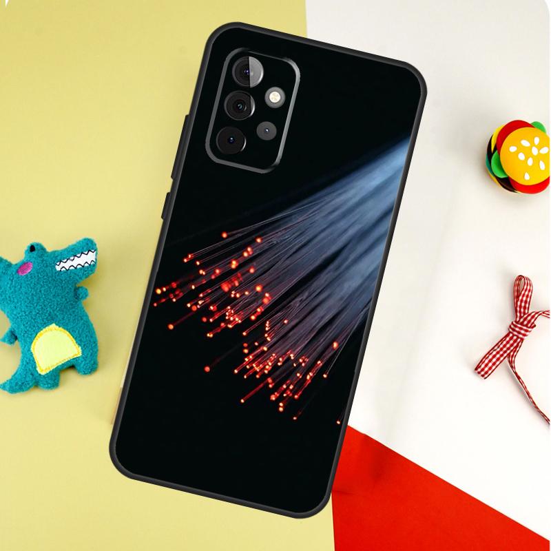 Lines Point Light For Samsung Galaxy A05 A06 A16 A54 A34 A14 A55 A35 A15 A53 A33 A13 A22 A32 A52 Phone Case