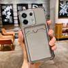 Transparente Handyhülle mit Kartenfach für Xiaomi Redmi Note 14 13 12 11 10 9 Pro Plus Redmi Note 12S 11S 10S Stoßfeste Schutzhülle