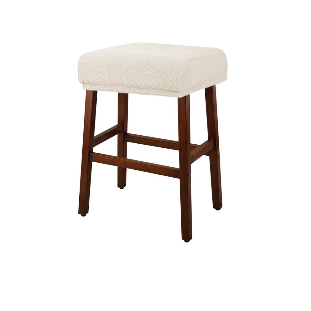 Stretchable Bar Stool Covers Square Stool Protector Thickened Saddle Seat Covers  Vanity Stool
