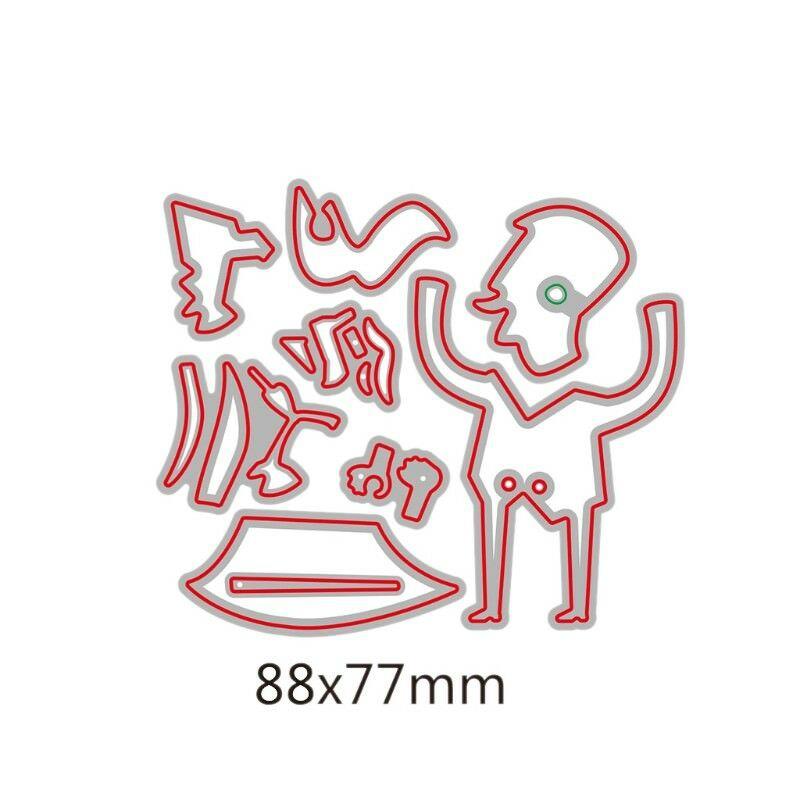 Dire de tăiere pentru dirijor de muzică, șablon de metal, bricolaj, album de album, card de hârtie în relief, artizanat, tăiat, gentleman