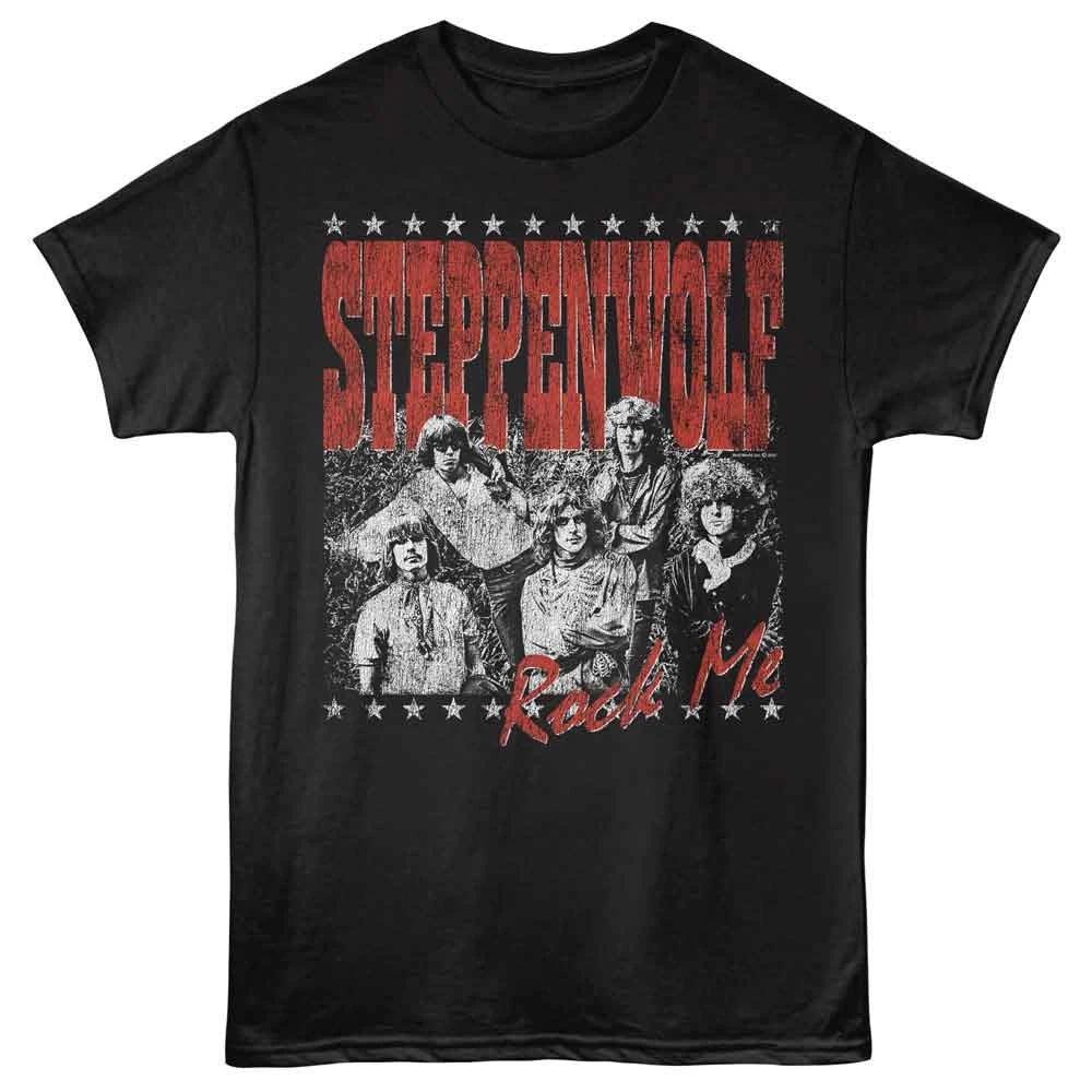 Steppenwolf - Rock Me - Black - Front Print Unisex Short Sleeve Children s T-shirt 100
