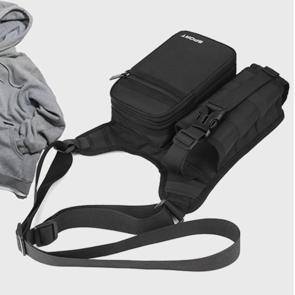 Multi-purpose Oxford Shoulder Bag Wear Resistant Riding Chest Bag Sport Crossbody Bag  Outdoor