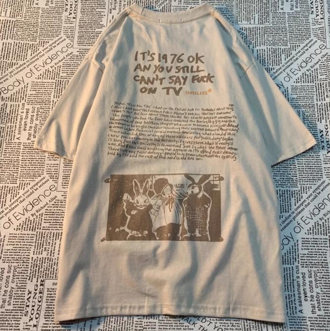 

Футболка с принтом Y2K High Street Clothing Harajuku Clothes Oversize Футболка Y2K Summer Clothing Женская свободная женская