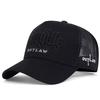 New Gothic Thug Life Letter Embroidered Men's Unisex Style Curved Eaves Adjustable Buckle Baseball Hat Adjustable