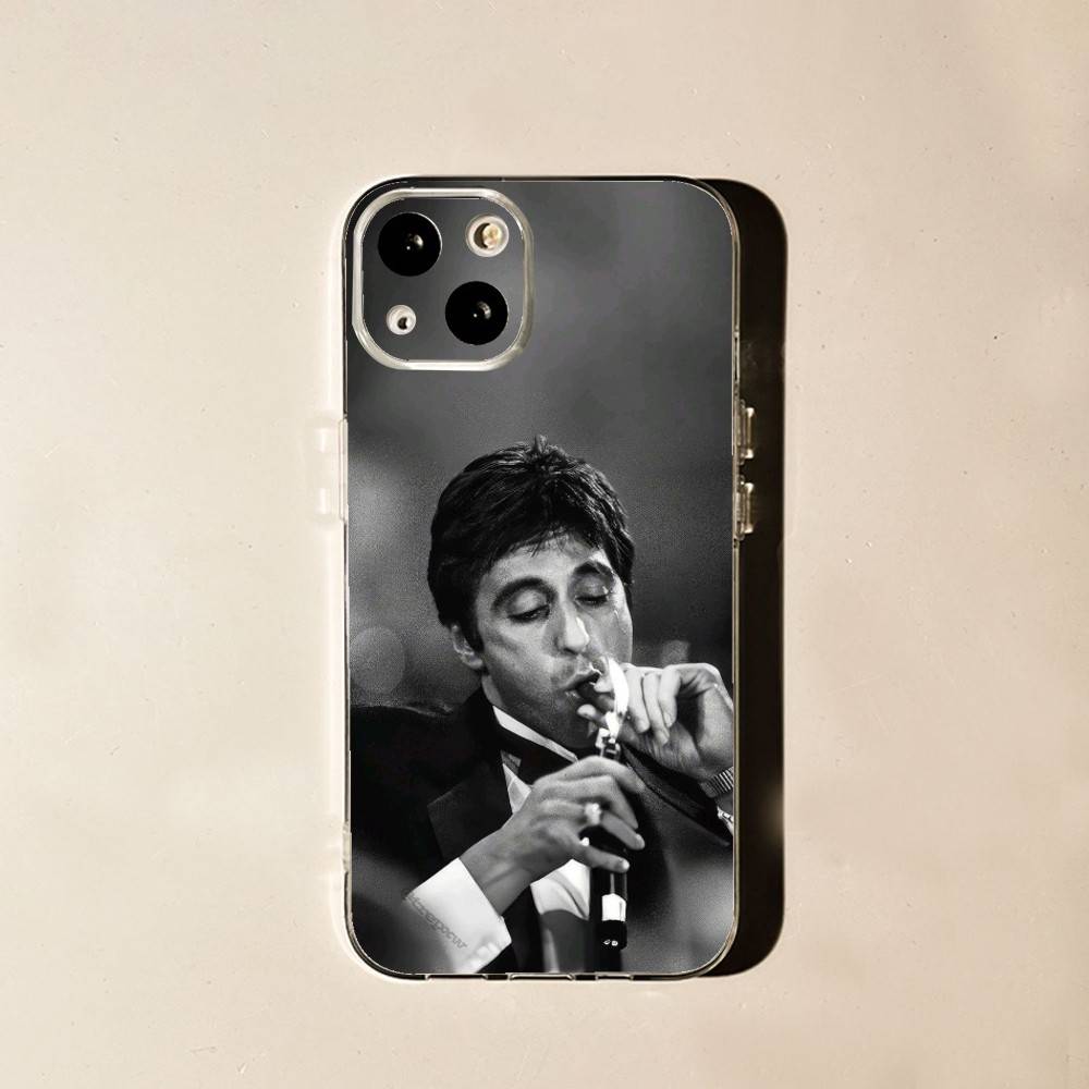 S-Scarface The World Is Yours Für iPhone 17,16,15,14,13,12,11 Pro,Max,Plus,X,XS,XR,SE4,E Mini Transparent Weich Anti-Rutsch Griff