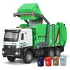 1:35 Urban Sanitation Garbage Truckalloy Metal Diecast Model Car Sound & Light Pull Back Collectibles Ornaments Birthday Gifts
