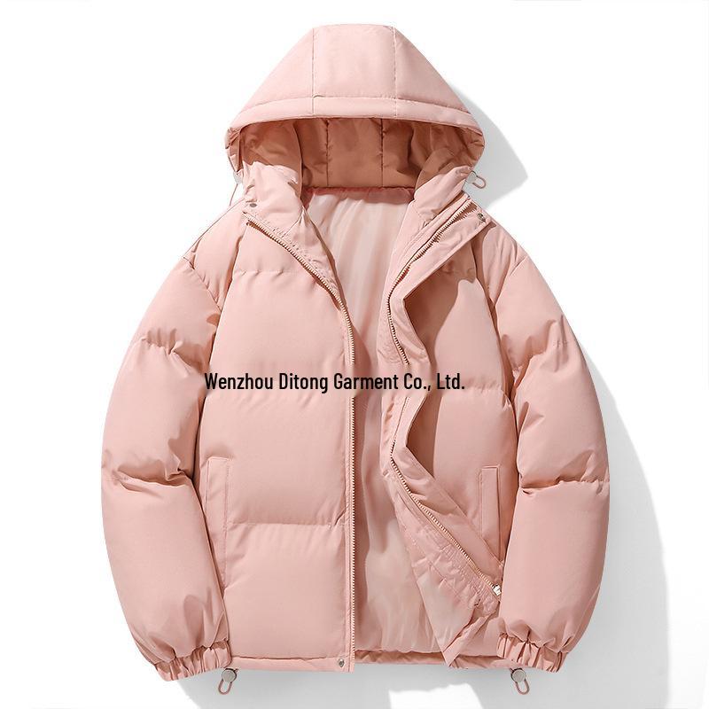 Men's Loose Hooded Puffer Jacket - Winter Hong Kong Style, Plus Size