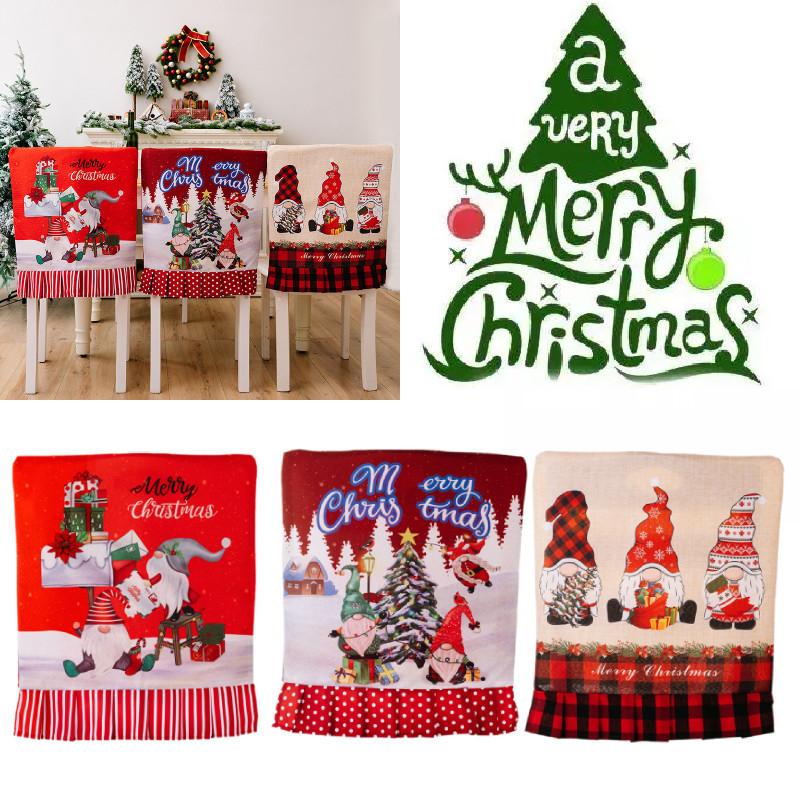 Vibrant Red Christmas Chair Covers With Stripes Polka Dots And Checks For Festive Style