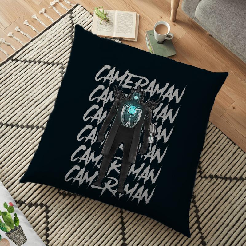 Skibidi чехол для туалетной подушки, спикермен, камера, человек, видеокамера, декоративная наволочка с рисунком для дивана, дома, детской комнаты, наволочка 15