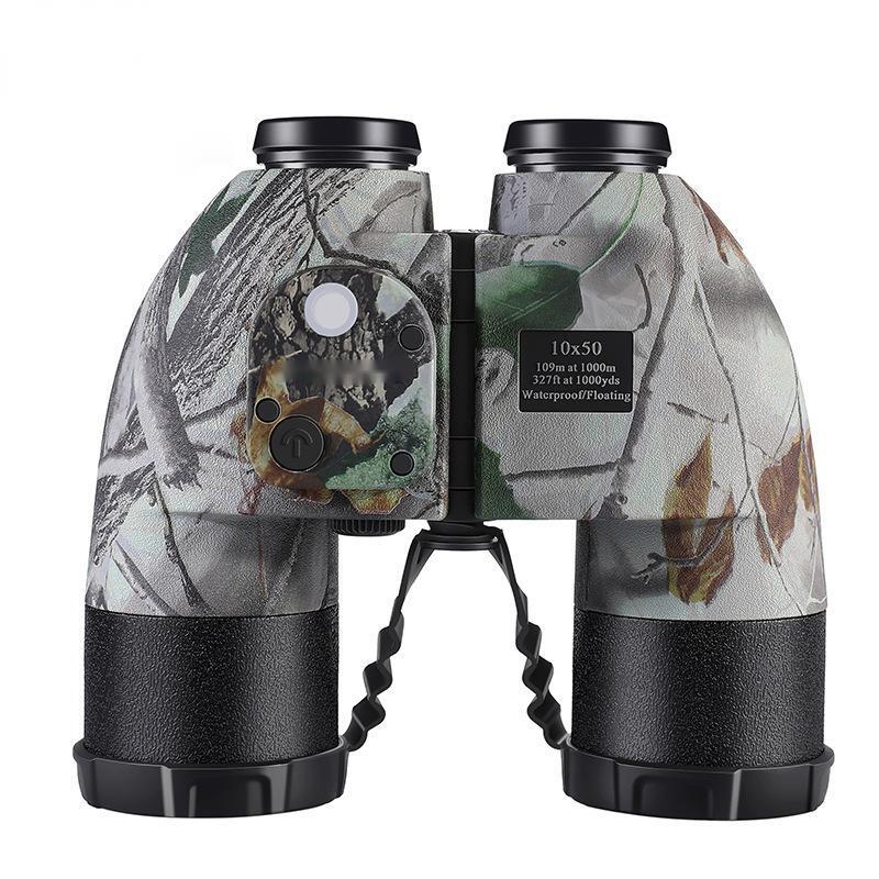 TieXueLing 10x50 Marine Binoculars with Rangefinder & Compass
