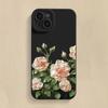 Rose Flower Phone Case For iPhone 16 Pro Max Case For iPhone 11 13 12 15 14 Pro Max 7 8 Plus XS X Soft Silicone Shockproof Cover