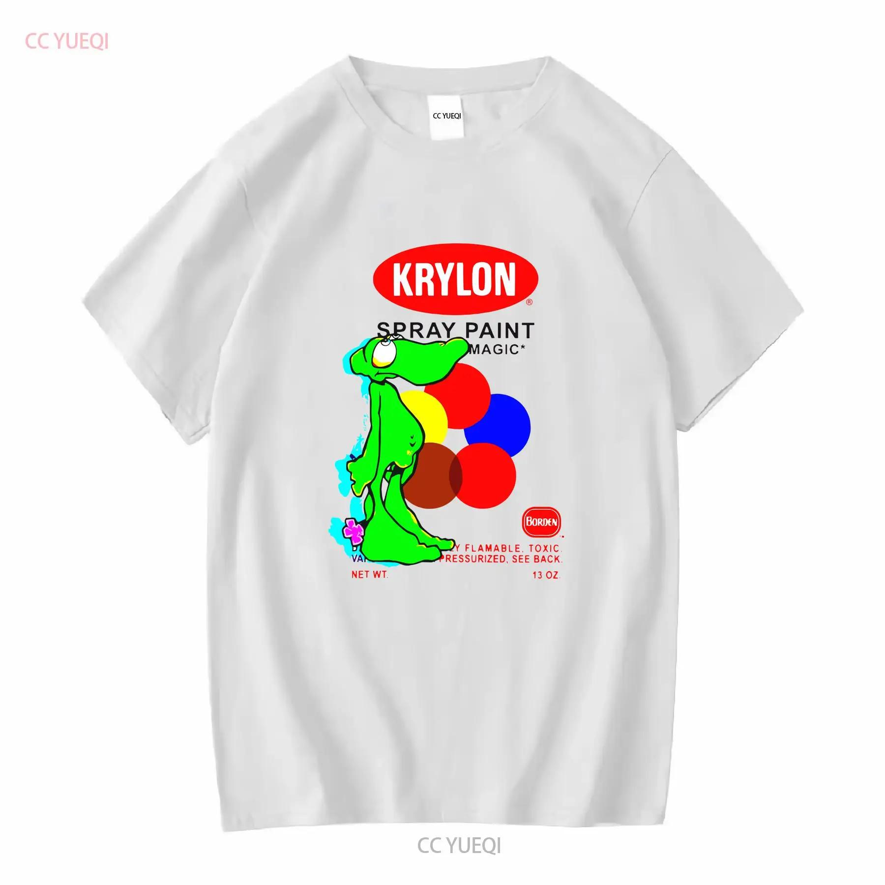 Krylon Lizard Softstyle T Shirt Long or Short Sleeves Vintage Washed Homme Designer Clothes Stretched Versatile Unisex Soft S разноцветный