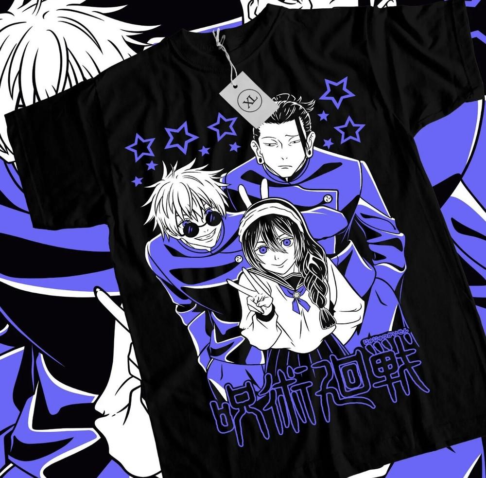 

Jujutsu shirt Kaisen T-shirt Geto Suguru Gojo Girl Anime Gift Black T-shirt S