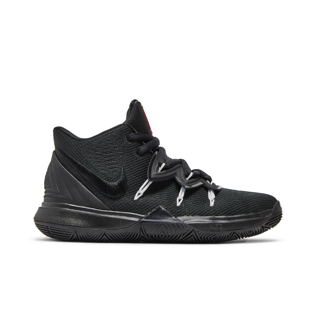 Nike Kyrie 5 Grade School 'Black' (Unisex) Black / White / University Red Kids' Basketball Shoes AQ2456 016