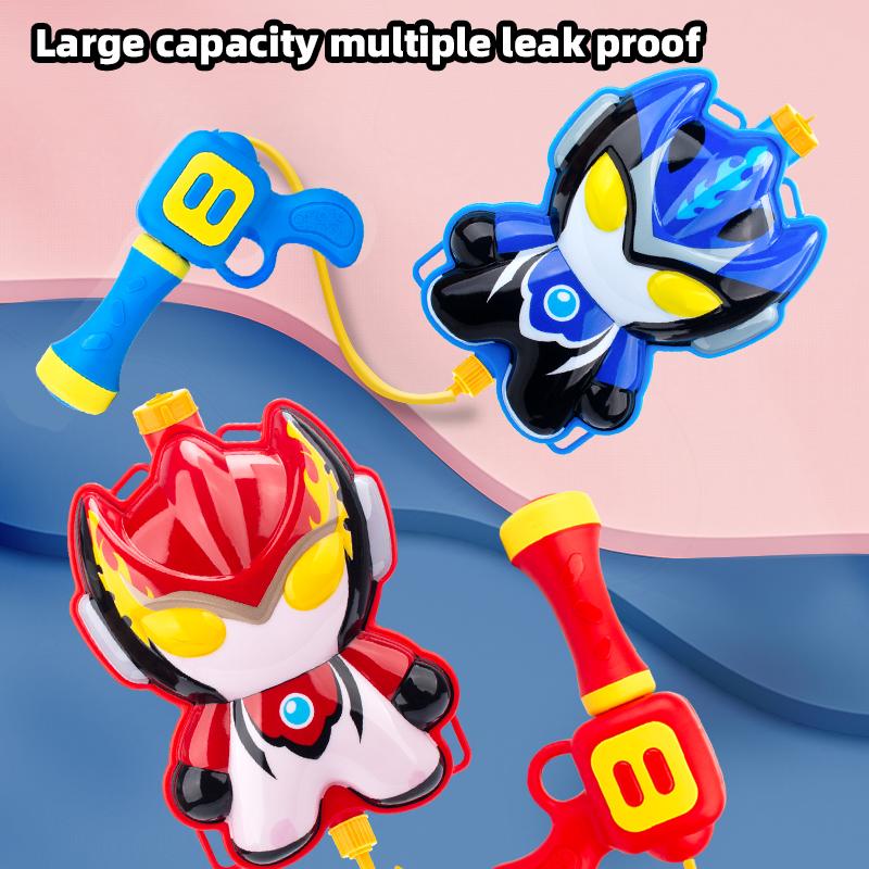 Children'S Water Gun Splashing Toys Backpack Water Gun Summer Beach Toys Water Fight Boys Girls Backpack Water Gun Outing Toys C