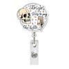 Set of 24 Glitter Acrylic Retractable Badge Holders for Work ID Cards