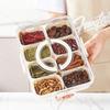 Portable Food Storage Container Sealed Fruit Salad Box with Lid for Refrigerator Organization
