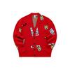 Fila Collaboration Year Of The Tiger Series Pattern Sports Cardigan Sweater Unisex Cardigans Legendary-Red F11U219404F-RD