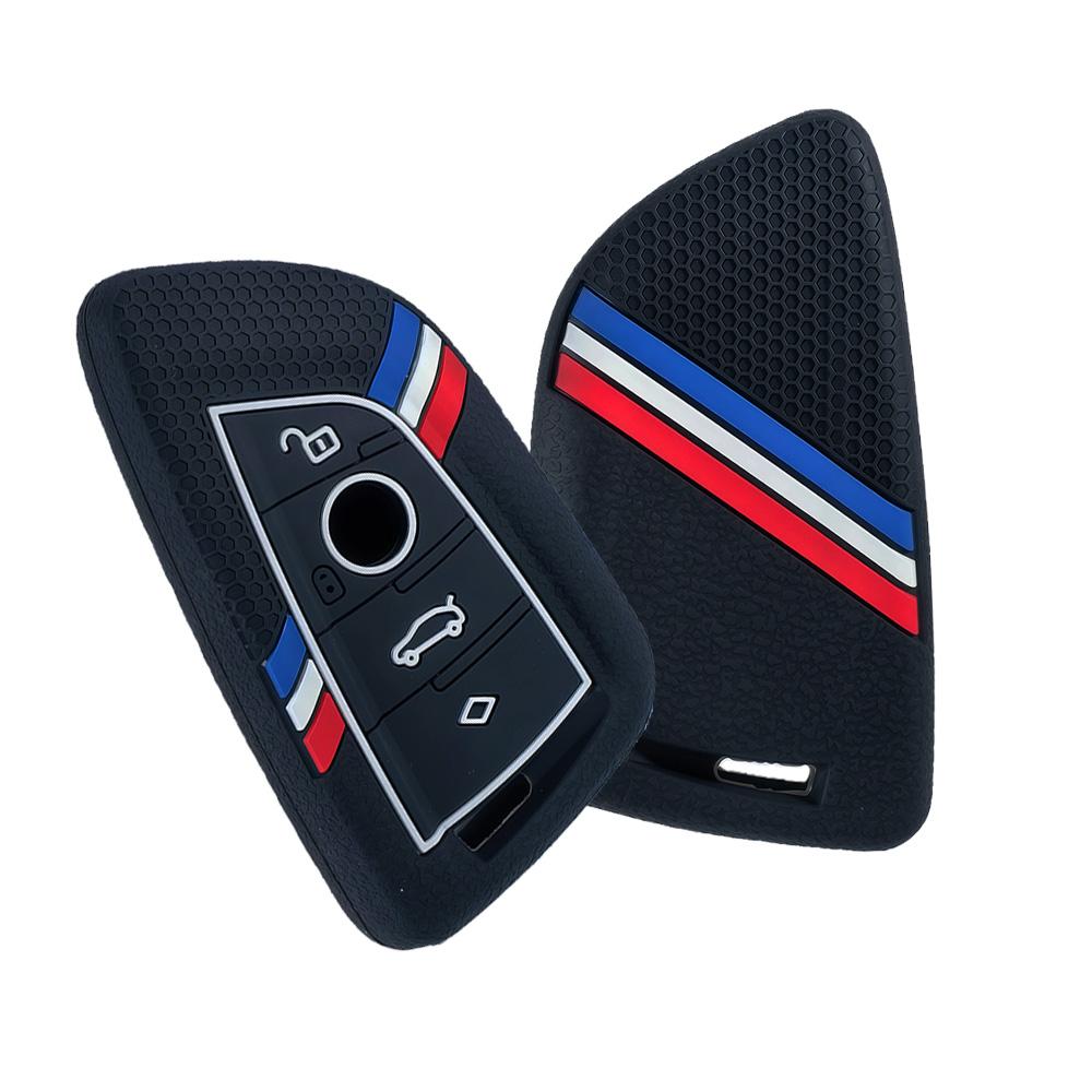 Silicone Remote Car Key Cover Keychain Key Case For Bmw X1 X3 X4 X5 X6 Series 1 2 3 5 7 G20 G02 G05 G31 G23 F34 F15 F40 Ix3