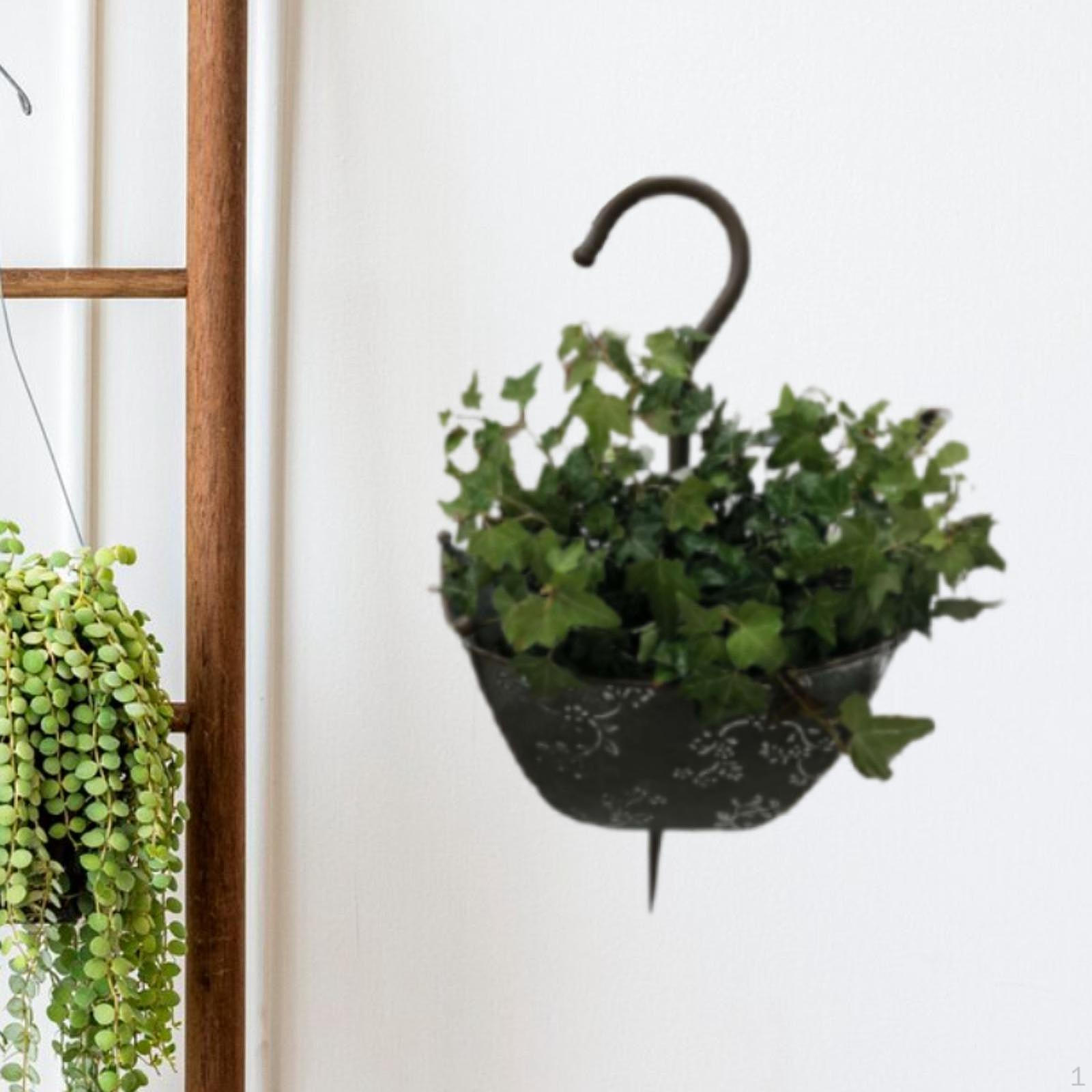 Подвесной кашпо для настенного цветочного горшка Сад и балкон чёрный