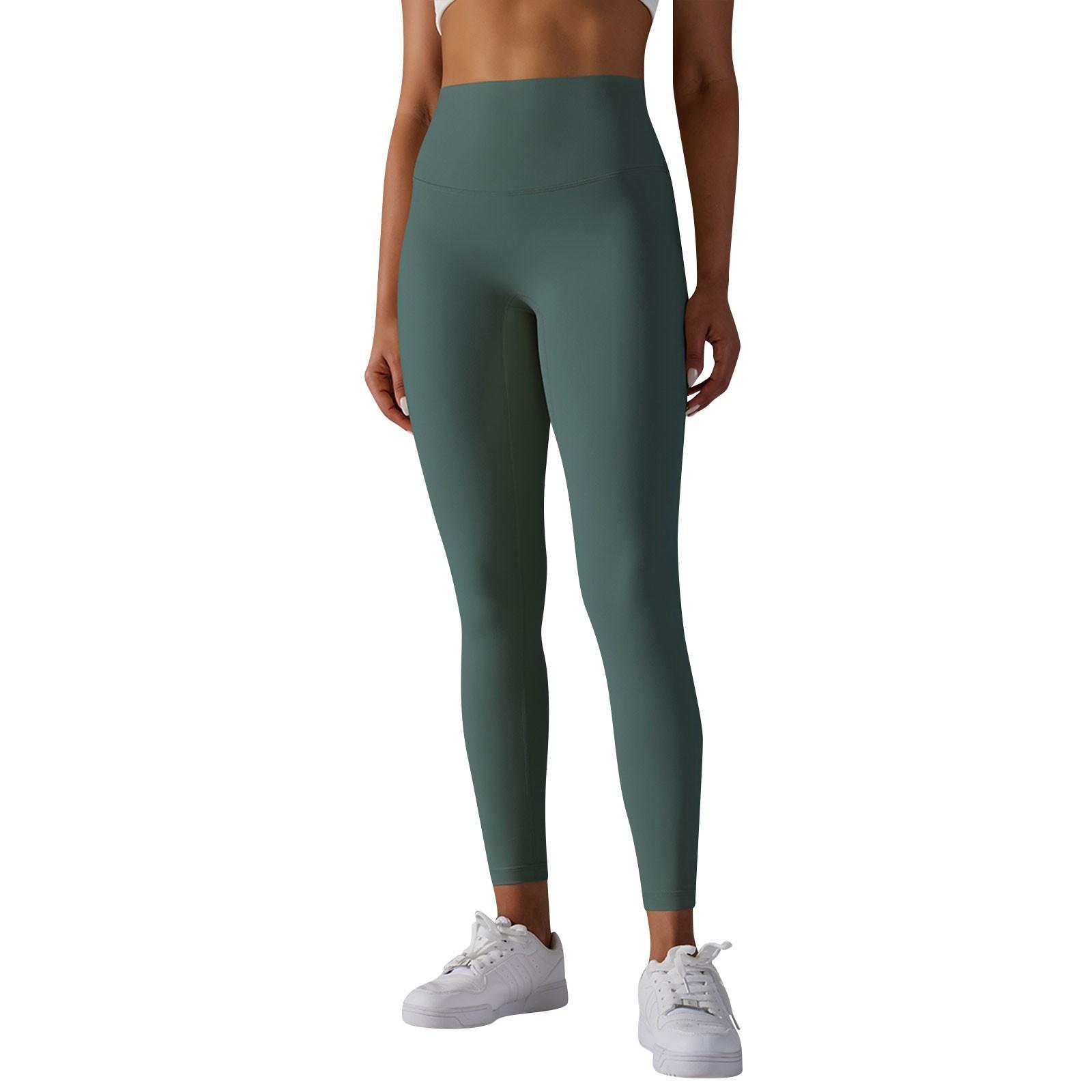 

Жіночі повсякденні, сексуальні та зручні одноколірні вузькі еластичні спортивні штани для йоги з високою талією та фітнесом XL