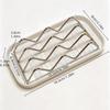Self Draining Soap Holder With Rustproof Stainless Steel Rack Drain Tray Perfect For Bathroom Kitchen Countertop