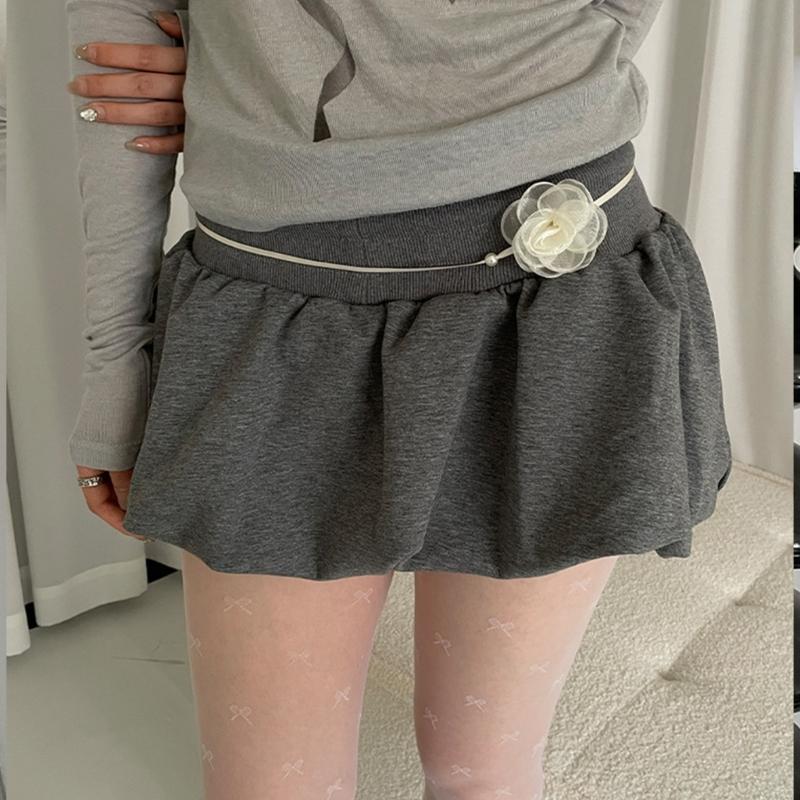 Elegant Rose Waist Chain Choker Necklace Imitation Pearls Floral Collar Chain Jewelry for Women Adjustable Length